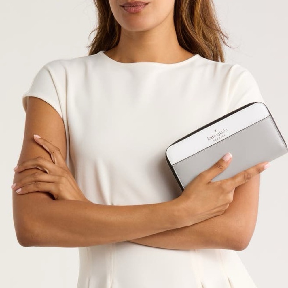 Kate Spade New York Staci Continental Wallet Nimbus Grey Multi